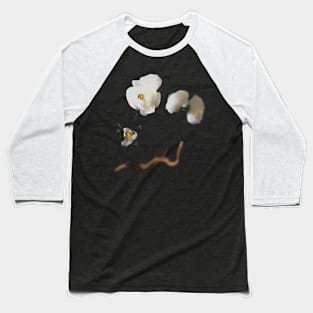 White flower in focus Baseball T-Shirt